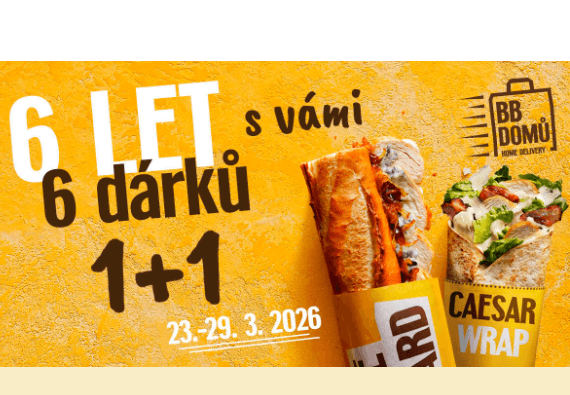 Akce 1+1 zdarma v Bageterie Boulevard