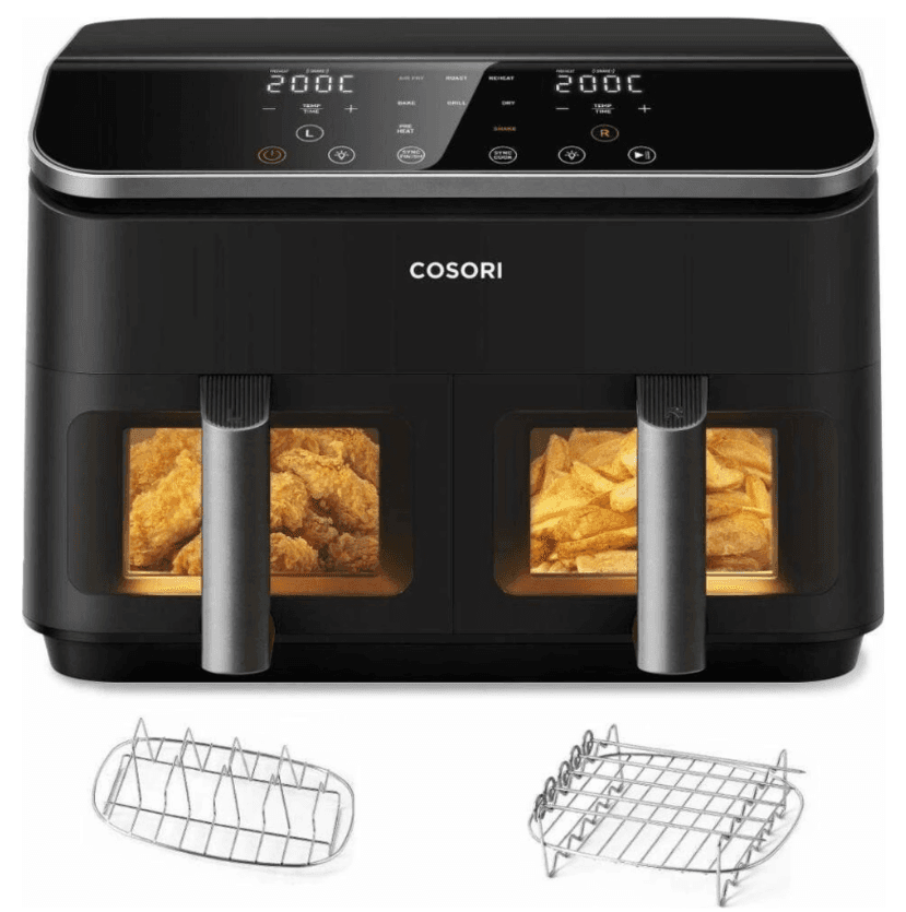 Horkovzdušná fritéza Cosori dual, 2x,4,25l.