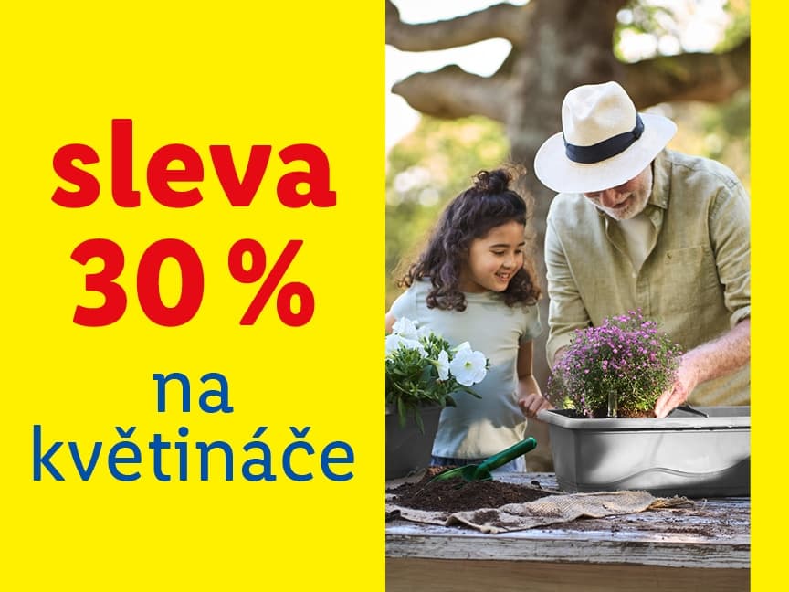 Lidl - sleva 30% na květináče a vyvýšené záhony