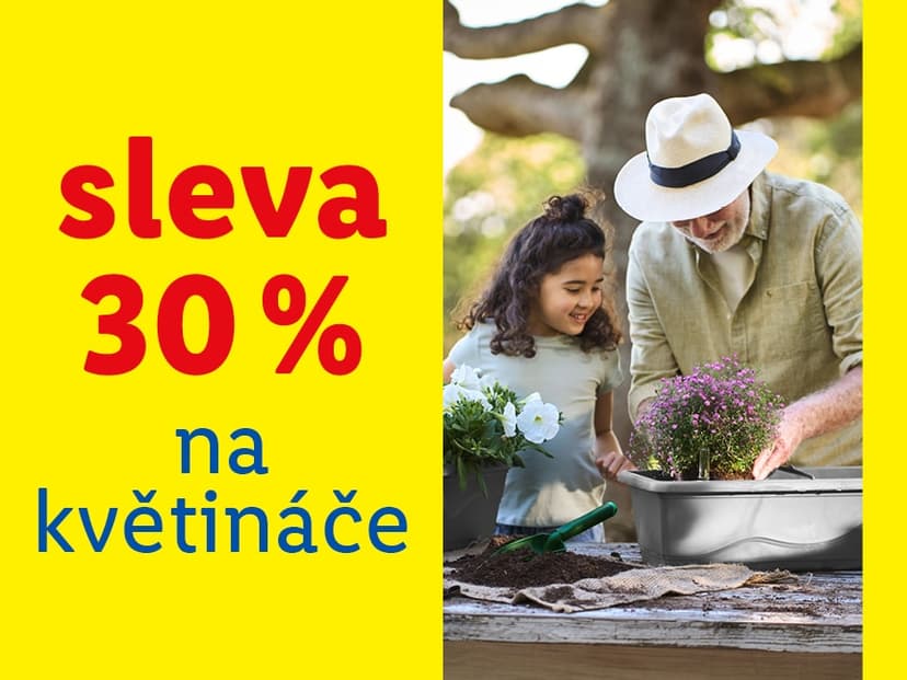 Lidl - sleva 30% na květináče a vyvýšené záhony