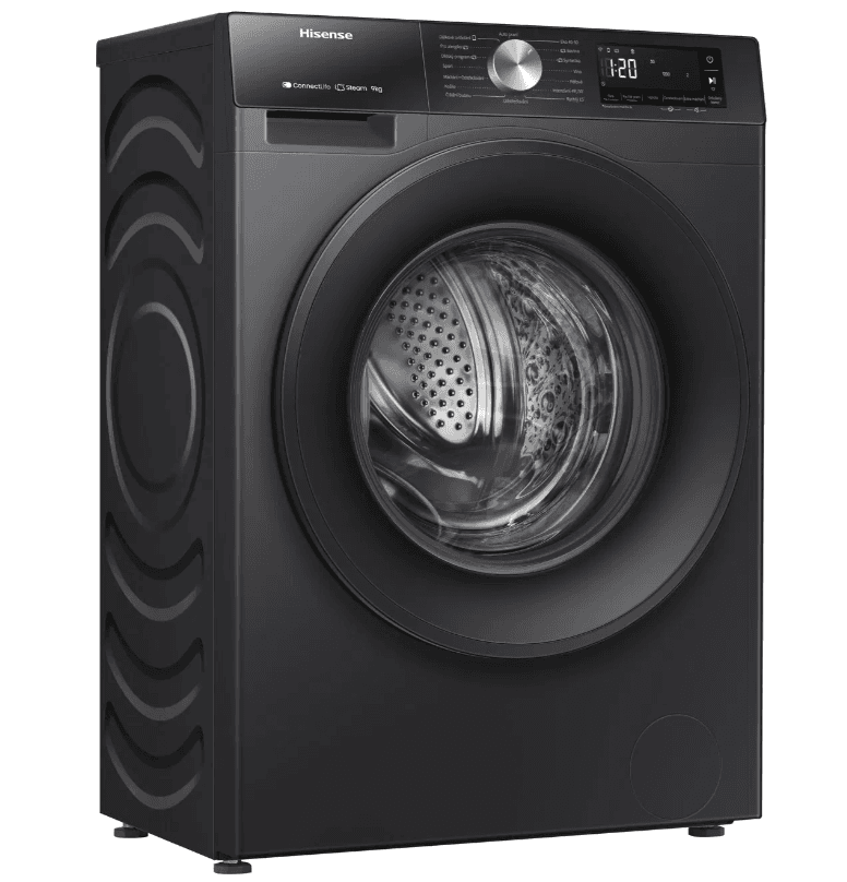 Pračka Hisense 9kg, 1400ot., pára, A, Wifi, dTest