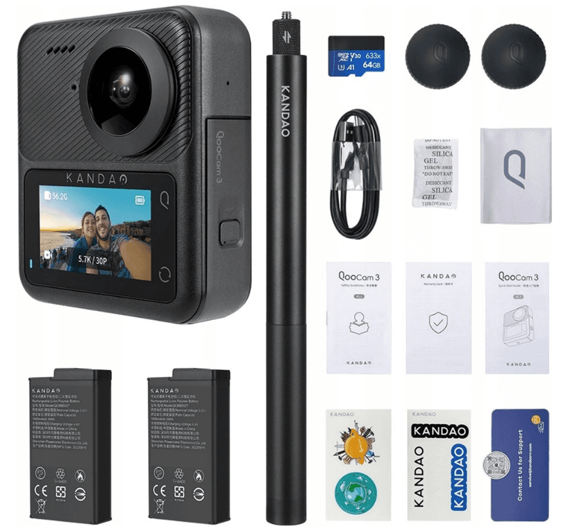 Akční kamera Kandao QooCam 3 360, 5K