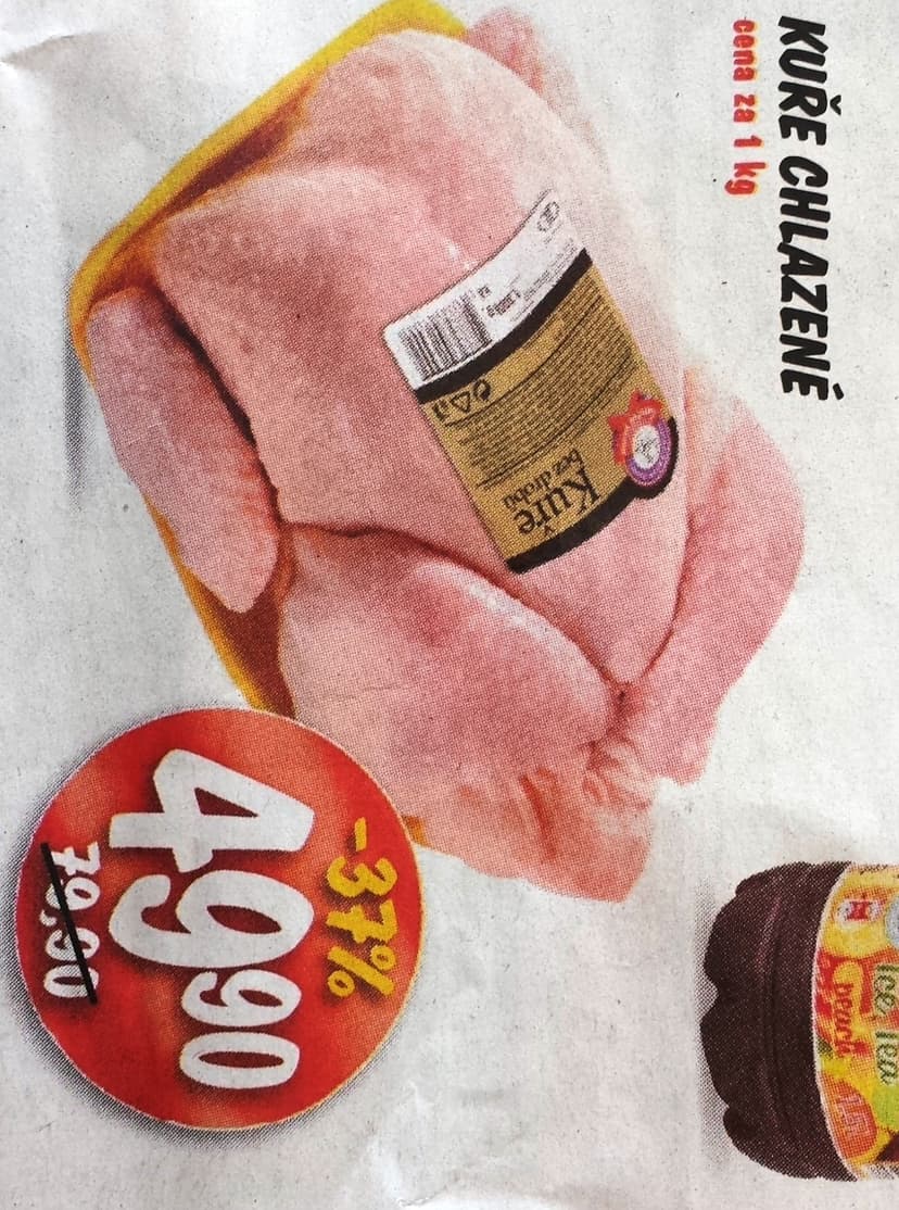 Kuře bez drobů, super cena v Lidlu