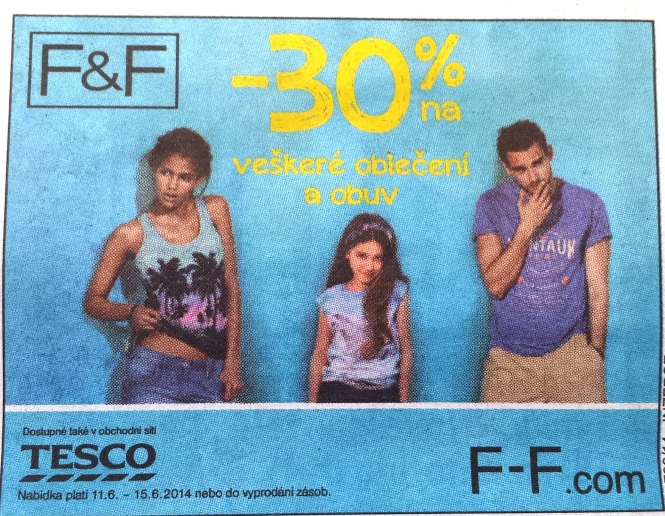 F F móda - sleva 30% na vše