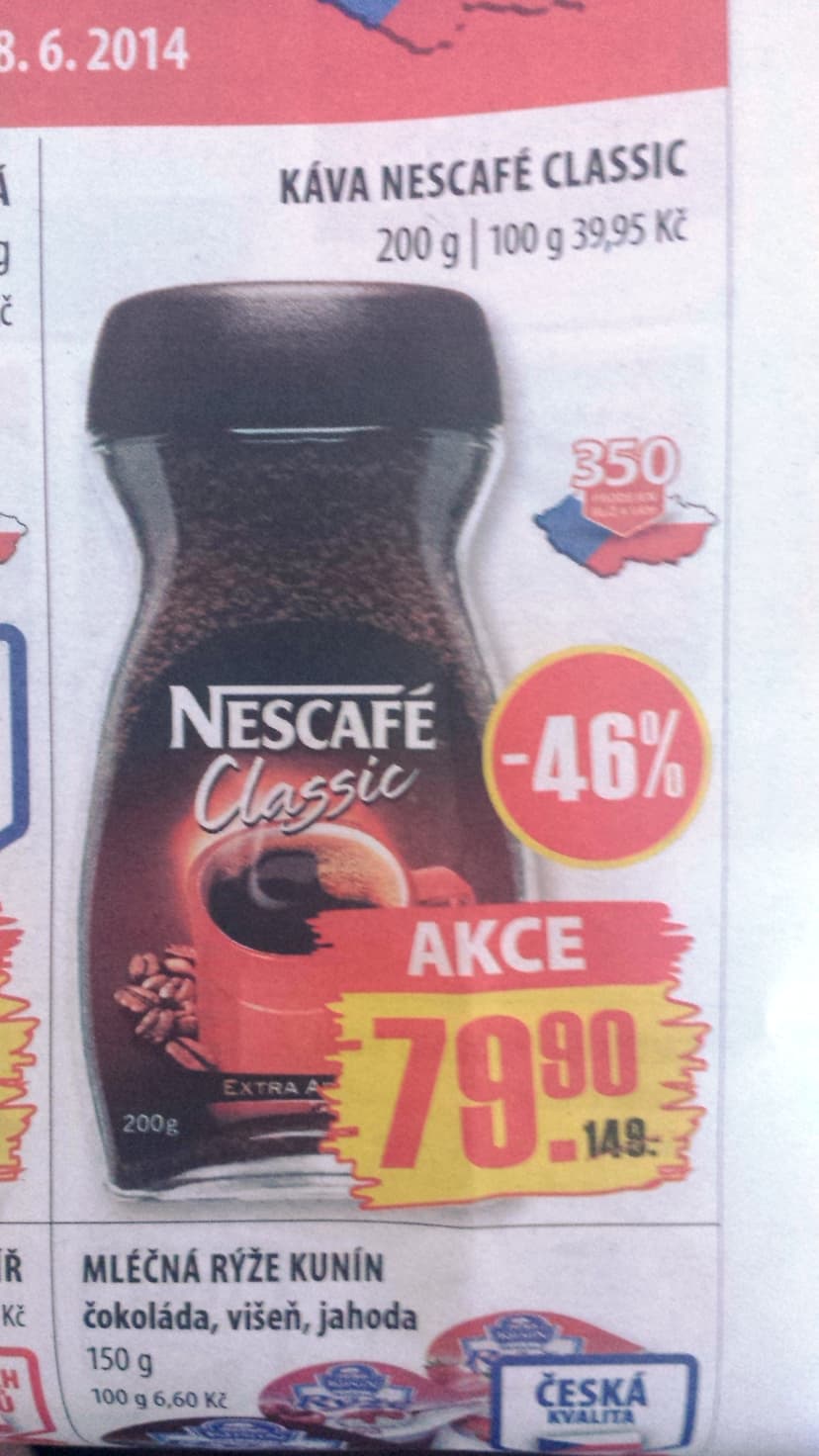 Nescafé Classic 200gr - -46%
