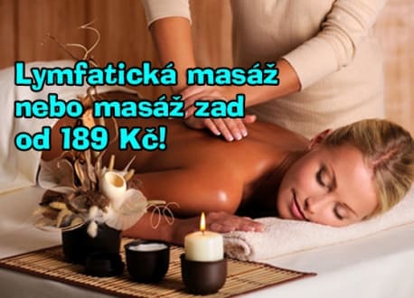 Sleva až 52% na lymfatickou masáž nebo masáž zad