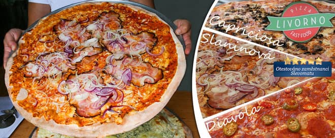 Obrovská pizza (45 cm) s sebou nebo na zahrádce