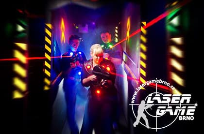Akční Laser Game pro jednoho nebo dva hráče
