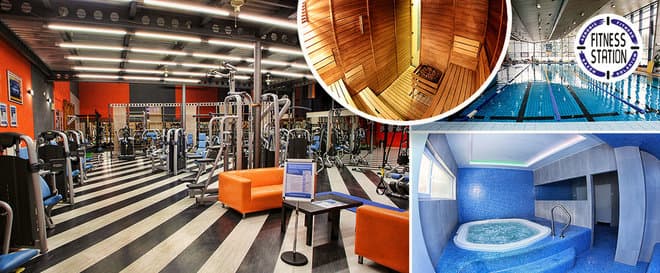 3 vstupy do fitness+2 vstupy do bazénu v Radlicích