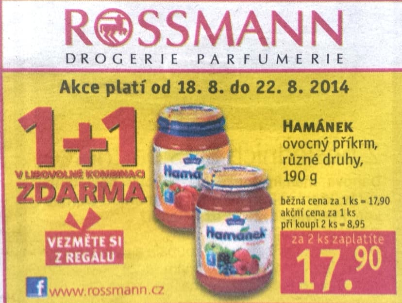 Hamánek 190 gr. 1+1 zdarma