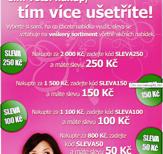 Sleky.cz - slevové kupony, ušetříte