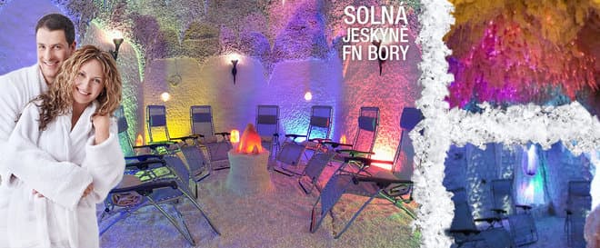 Dva vstupy do vyhlášené solné jeskyně FN Bory