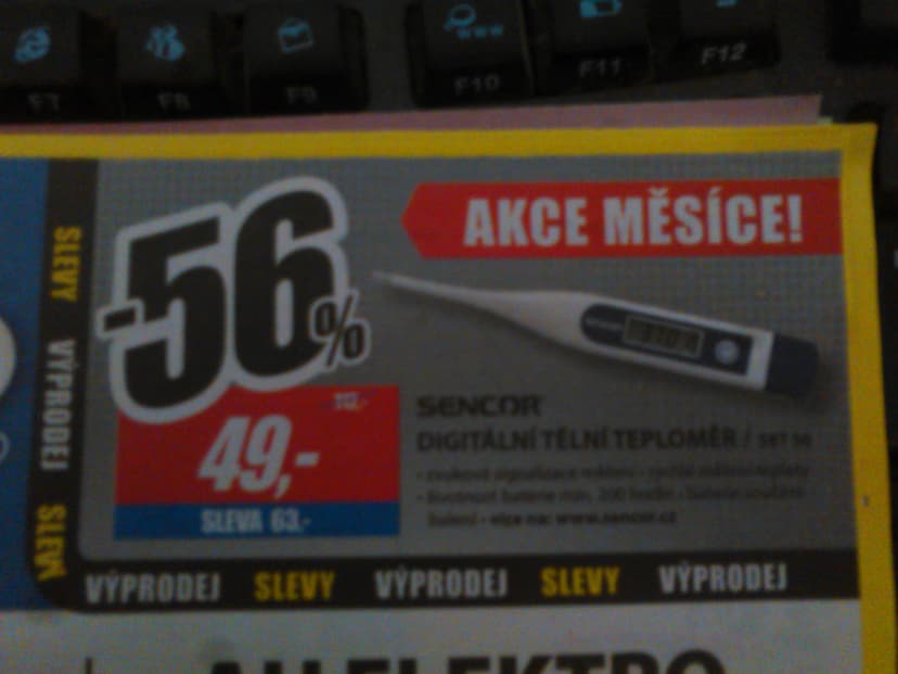 Digitální tělní teploměr Sencor