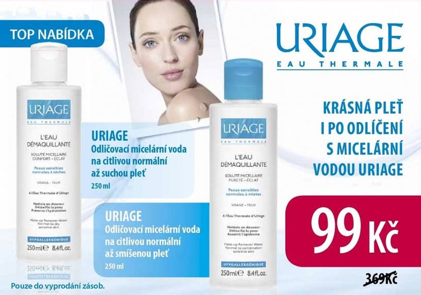 URIAGE DÉMAQUILLANTE Odličovací micelární voda