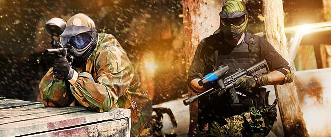 4hodinová paintballová bitva 