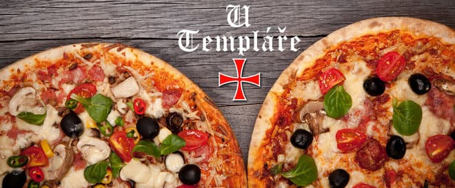 Dvě znamenité pizzy dle vašeho výběru U Templáře