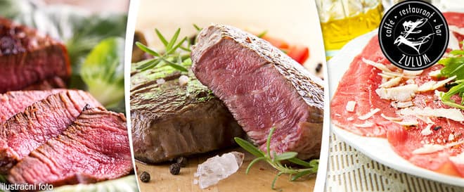 Vynikající menu pro dva s beefsteakem či panenkou