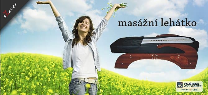 Masíruje,prohřívá,napravuje-masážní lehátko