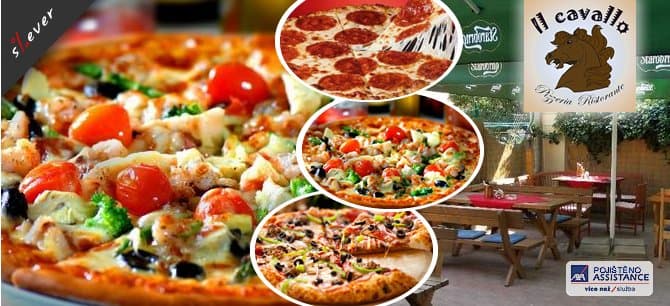  2x pizza dle vlastního výběru v il Cavallo