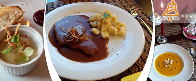 Podzimní degustační menu pro dva U Zvonu
