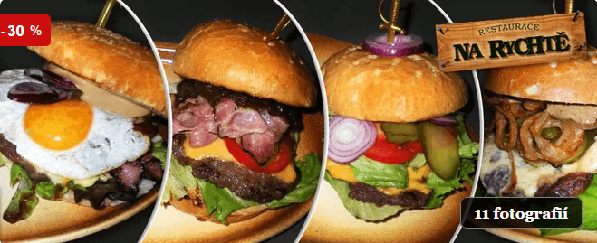 Poctivé burgery v restauraci Na Rychtě