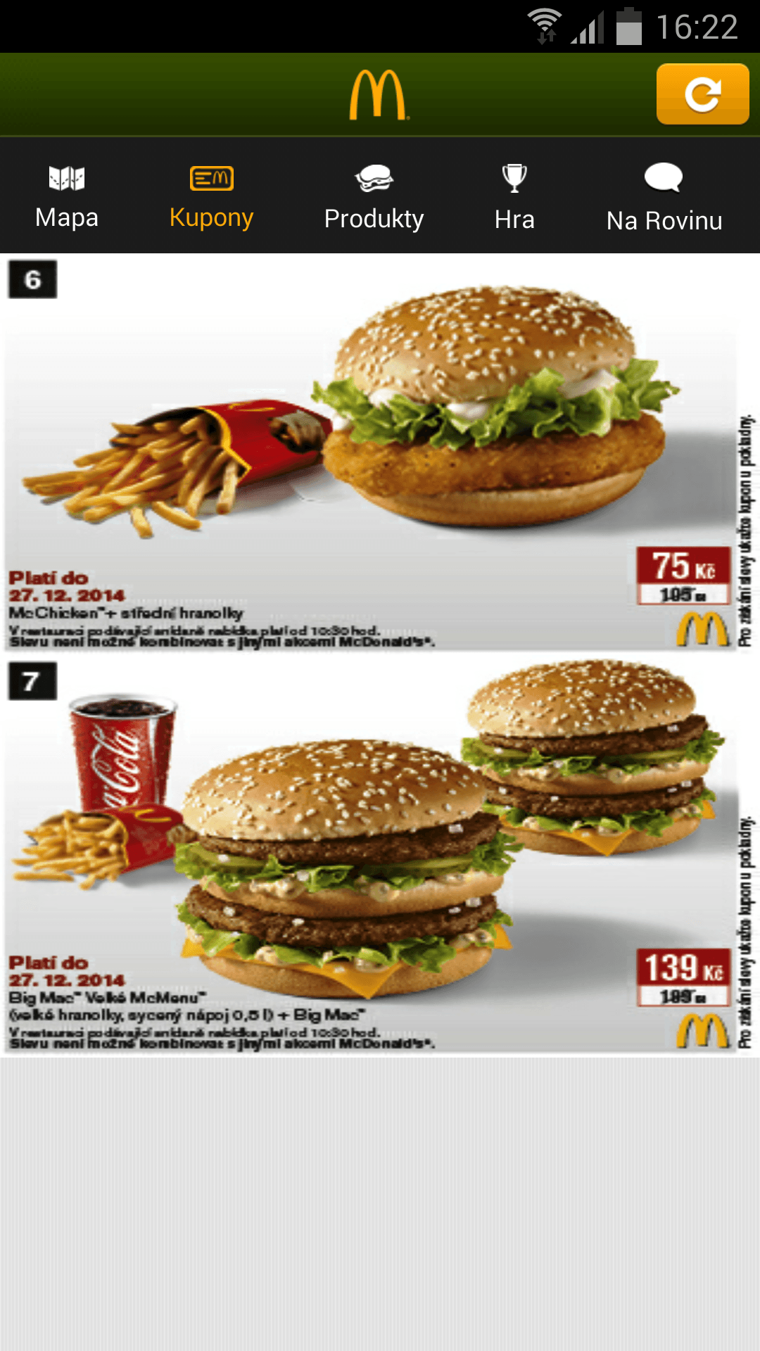 Slevové kupony do McDonalds