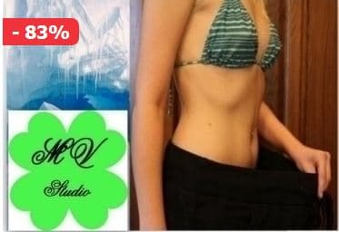 12x kryolipolýza+ 3x lymfodrenáž+2x radiofrekvence