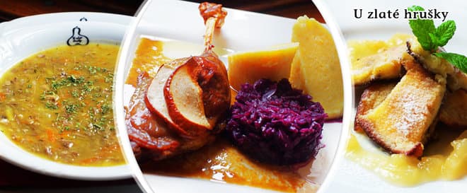 Svatomartinské menu pro dva U Zlaté Hrušky
