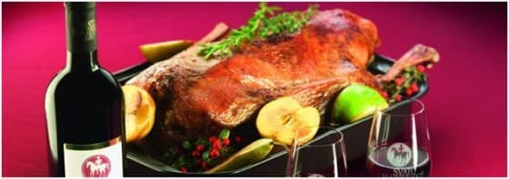 4,2 kg svatomartinské husy a tři další chody pro 4