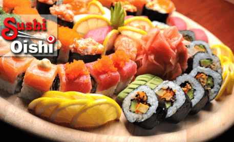 VEŠKERÁ JÍDLA z restaurace SUSHI OISHI za půlku