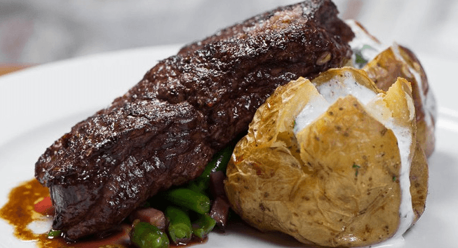 Rumpsteak menu u Národního divadla v Praze