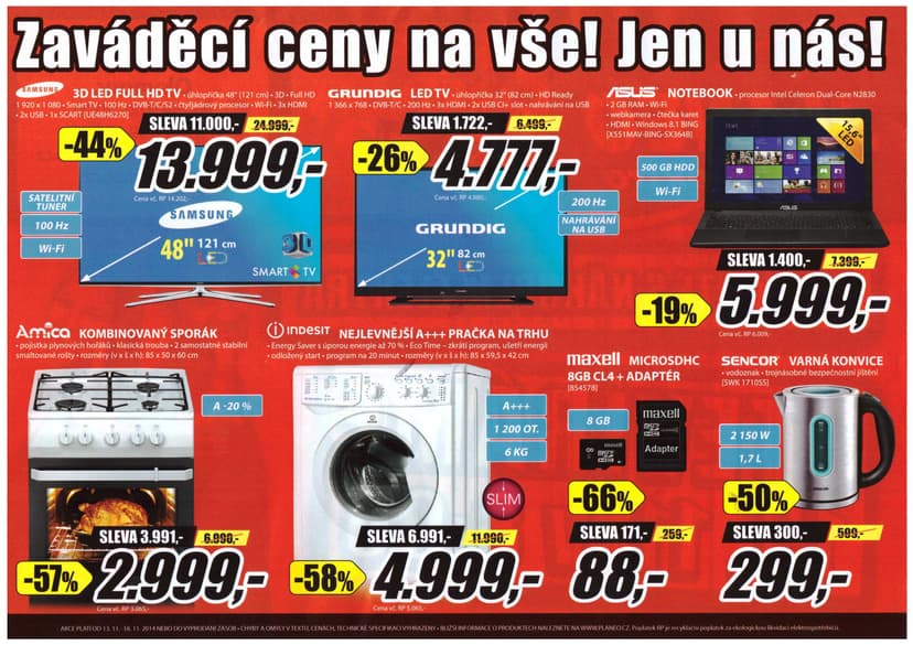 Planeo Elektro - otevírací nabídka 13.11. v 8.00