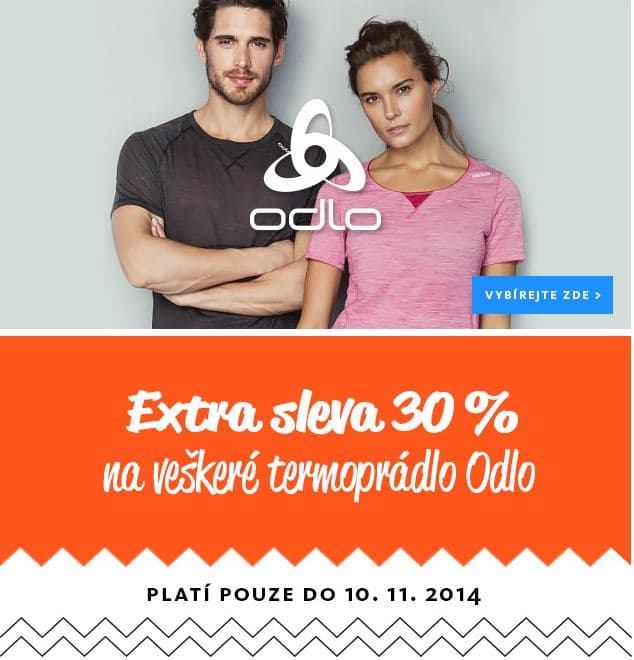 Sporty.cz - sleva 30 % na termoprádlo Odlo