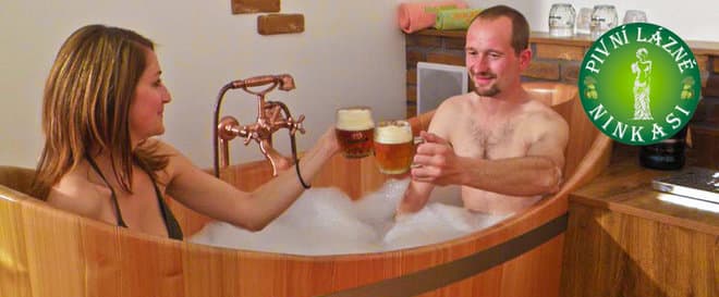 60minutové pivní lázně pro dva