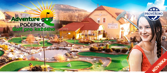 Adventure MINIGOLF Počepice - 2 hodiny zábavy