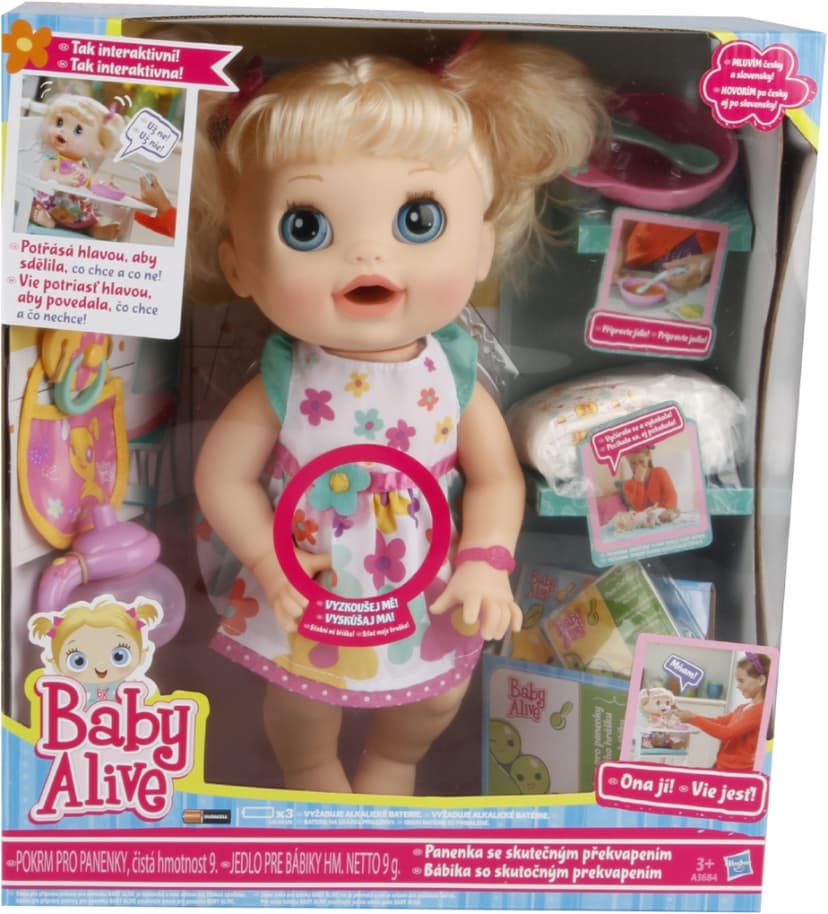 Panenka Hasbro Baby Alive plná překvapení