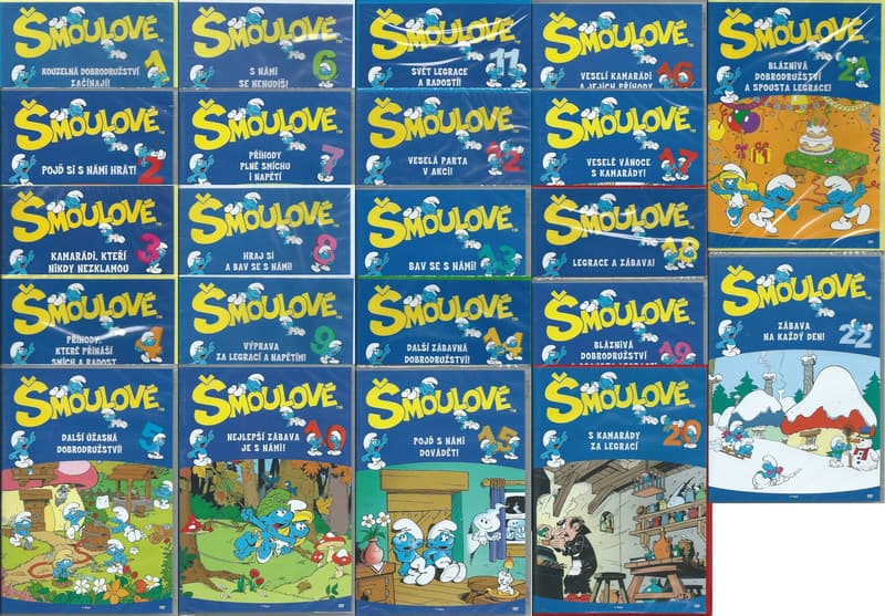 Sady DVD pro děti - Šmoulové 22 DVD