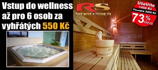 PRIVÁTNÍ WELLNESS (sauna, vířivka) až pro 6 osob