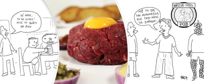 500gramový tatarák nebo 1 kg kuřecích křídel
