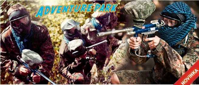 3 hodiny PAINTBALLU v ADVENTURE PARKU 
