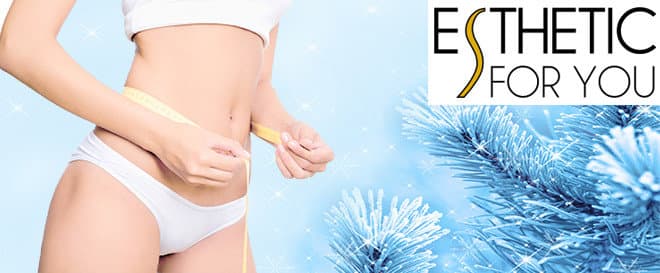 4× Kryolipolýza, lipolaser a anticelulitidní zábal