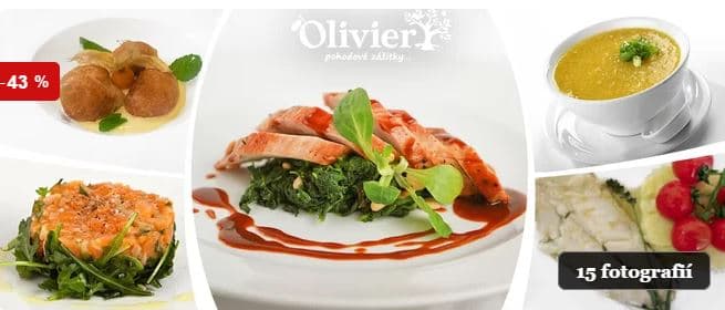 5chodové tasting menu pro dva v restauraci Olivier