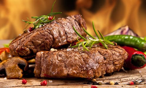 2x 300g hovězí pupek na grilu