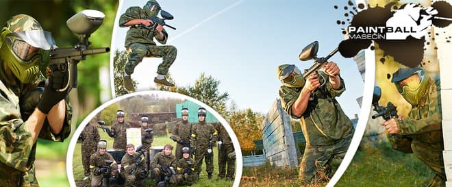 4 hodiny paintballu na 5 outdoorových hřištích