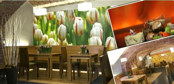 Výborné obědové menu ve stylové restauraci 