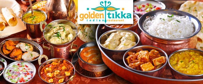 Jakékoli pokrmy v Golden Tikka v hodnotě 600 Kč