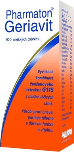 Pharmaton Geriavit 100 kapslí - sleva 100 Kč