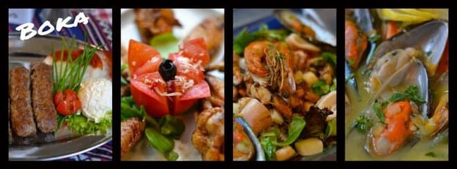 Speciální menu v balkánské restauraci