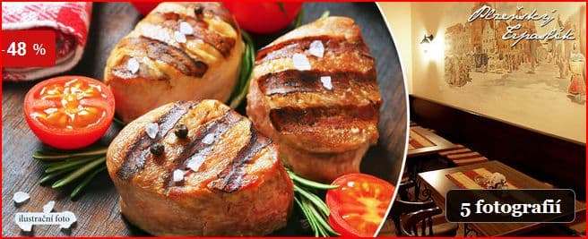 2 panenky na grilu s omáčkou a přílohou dle výběru