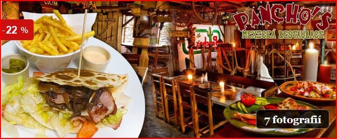 Mexické menu pro dva v restauraci Pancho's 